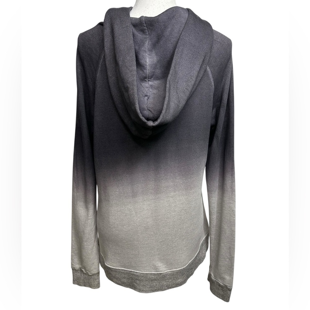 SUNDRY / Gray Ombré New York Hooded Sweatshirt / Size 3 / Casual Emo Goth - Picture 5 of 10